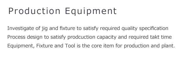 Production facilities construction 